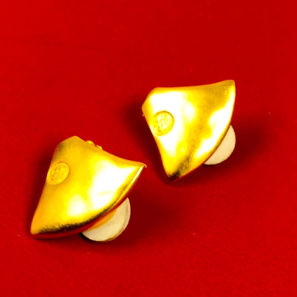 Karl Lagerfeld Vintage Clip on Earrings Rare Find